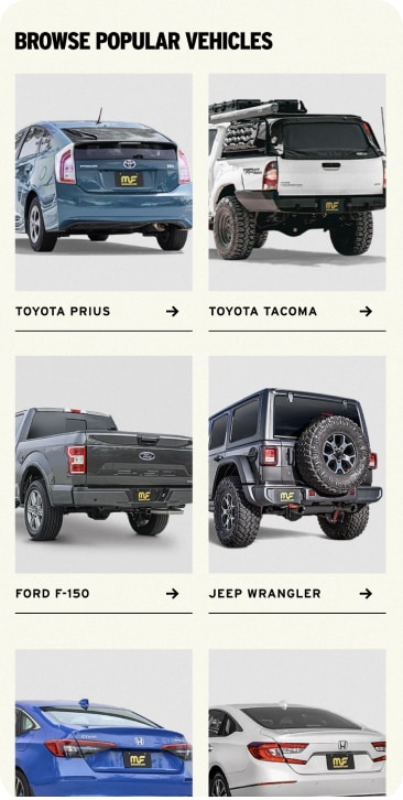 PIVOT’s mobile UI/UX design for Magnaflow’s collection listing page