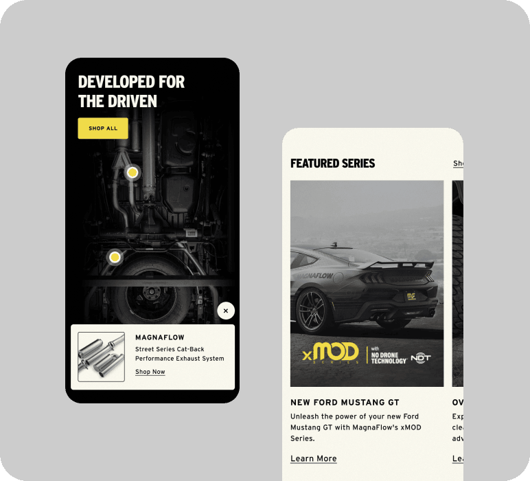 PIVOT’s mobile UI/UX design of search and generated search results experience