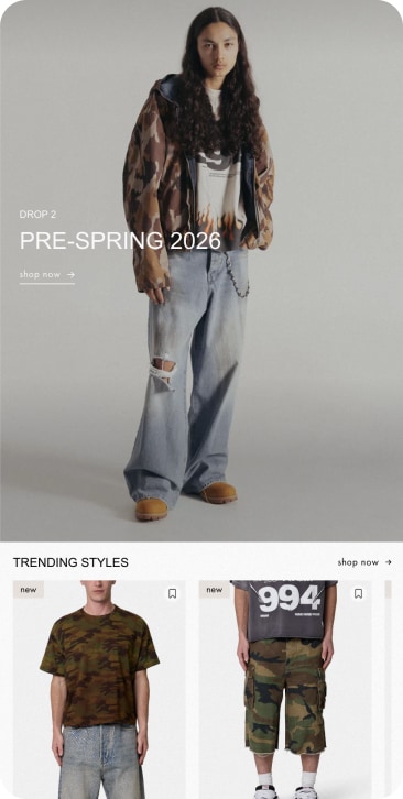 PIVOT’s mobile UI/UX design for MNML’s product detail page